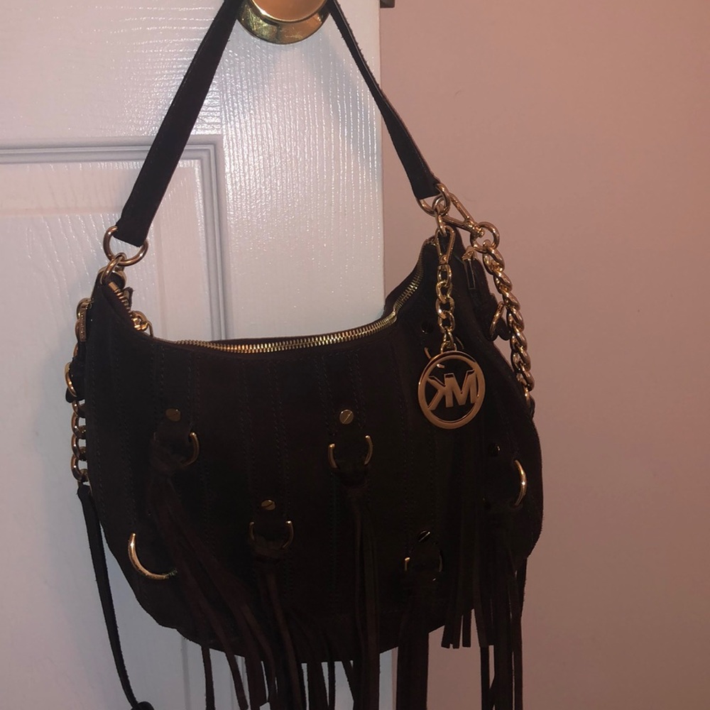 Michael Kors Fringe Brown Crossbody